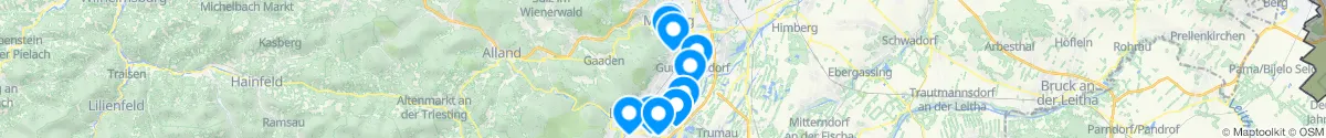 Map view for Pharmacies emergency services nearby Gumpoldskirchen (Mödling, Niederösterreich)